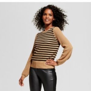 EXCELLENT CONDITION Who What Wear Stripe Crew Neck